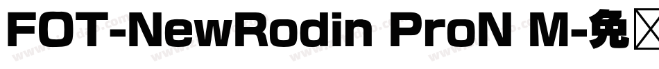 FOT-NewRodin ProN M字体转换